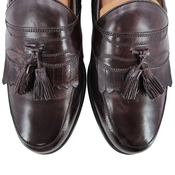 Johnston & Murphy Mens Size 9.5 Wide Brown Deerskin Leather Dress Shoes Loafers - Picture 12 of 15